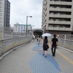 雨の日は呉駅から歩道橋を歩くのがおすすめ